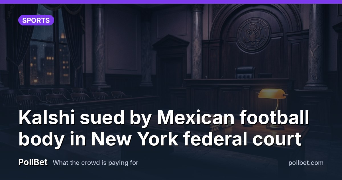 An empty New York federal courtroom with a wooden bench & an unmarked case file on the table.