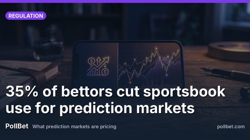 A smartphone showing a betting app icon & a stock-ticker style chart side by side on a desk.