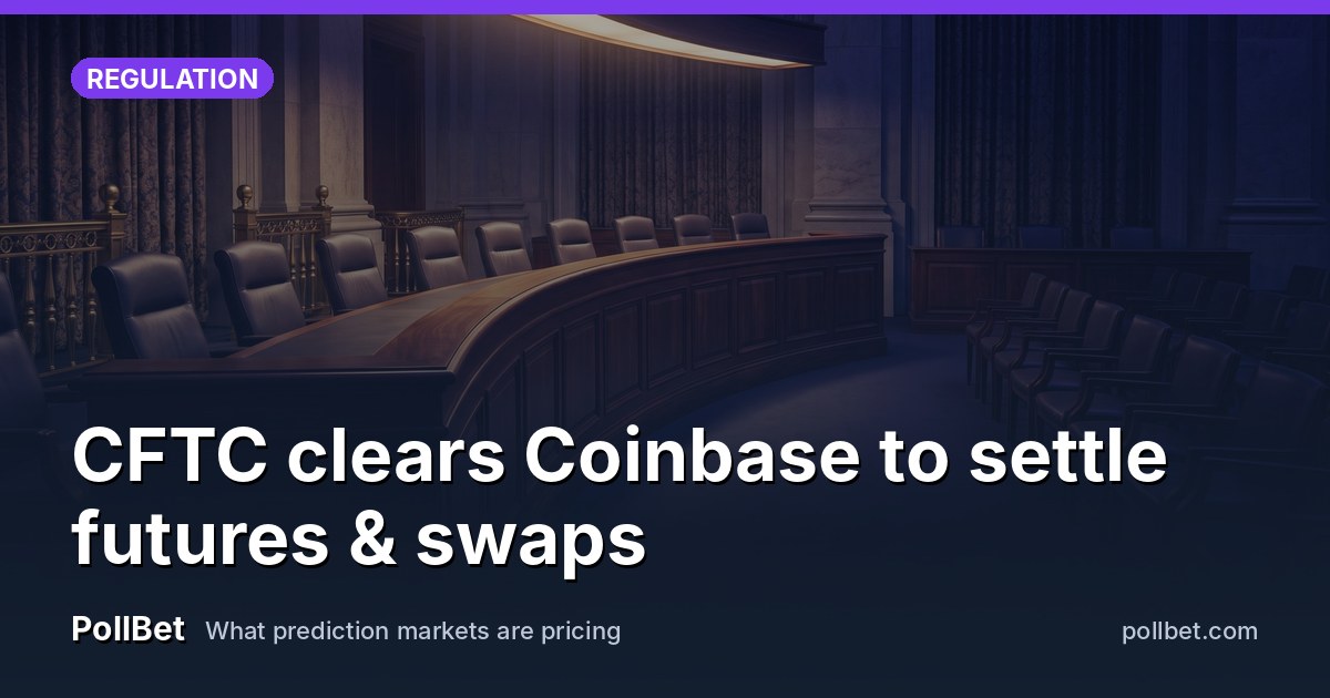 CFTC clears Coinbase to settle futures & swaps