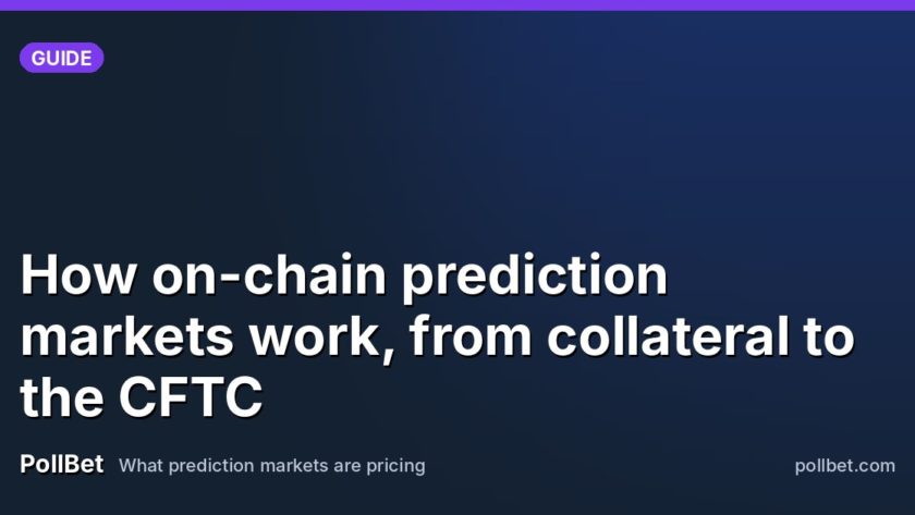 How on-chain prediction markets work, from collateral to the CFTC