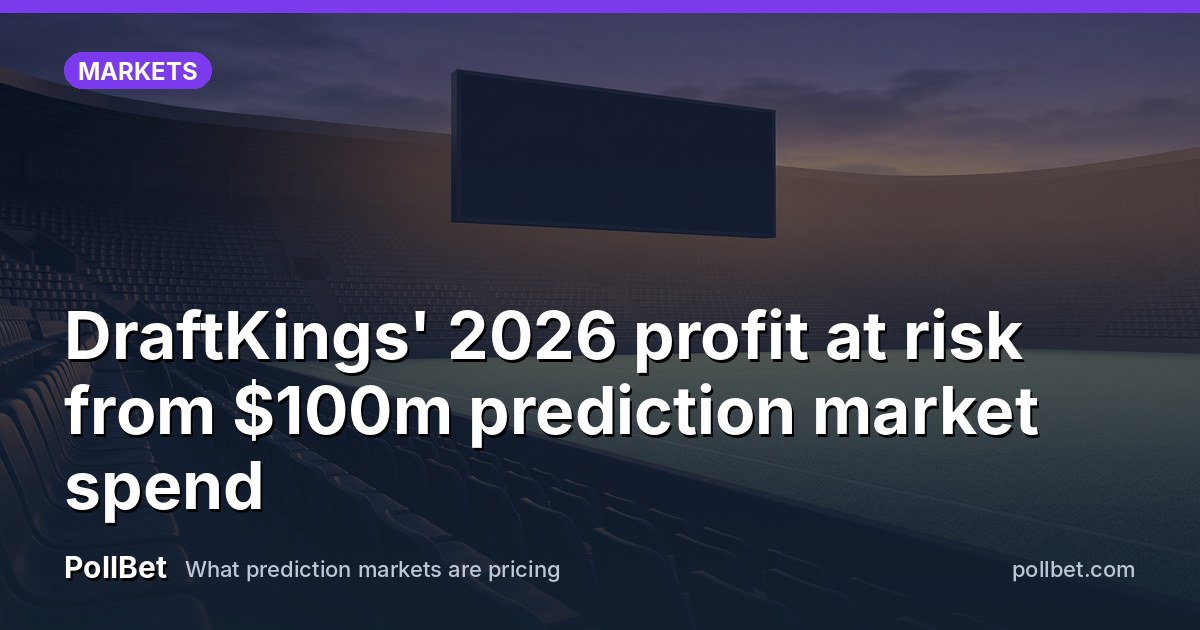 DraftKings' 2026 profit at risk from $100m prediction market spend