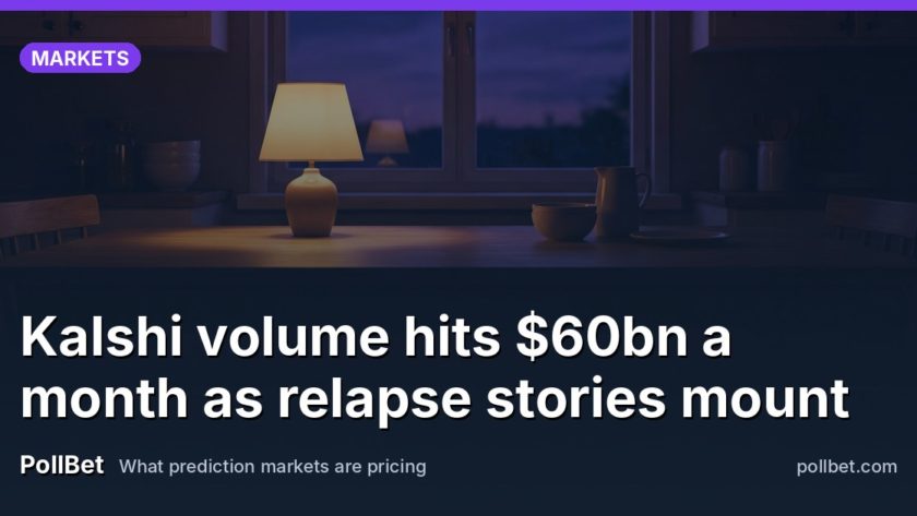 Kalshi volume hits $60bn a month as relapse stories mount