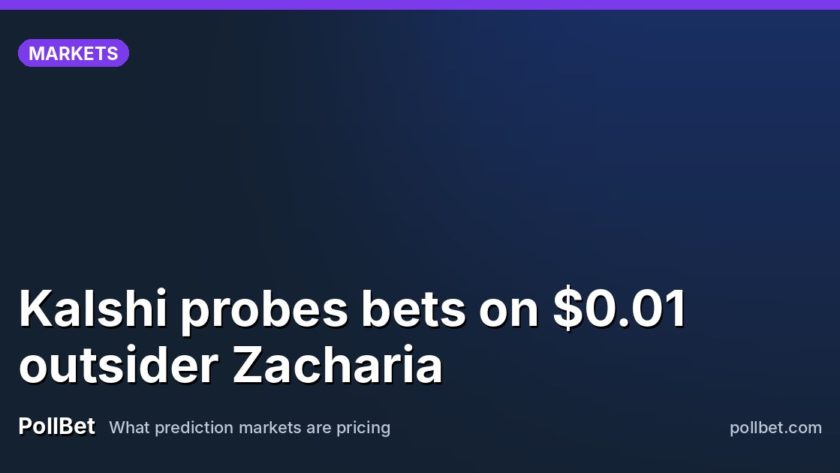 Kalshi probes bets on $0.01 outsider Zacharia